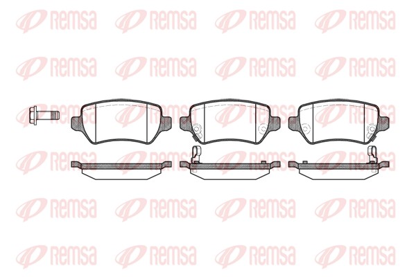 Колодки гальмівні дискові OPEL ASTRA G CLASSIC ЛІФТБЕК (T98) 1.4 2004.03-2009.07 REMSA (0957.02) Remsa фото 2