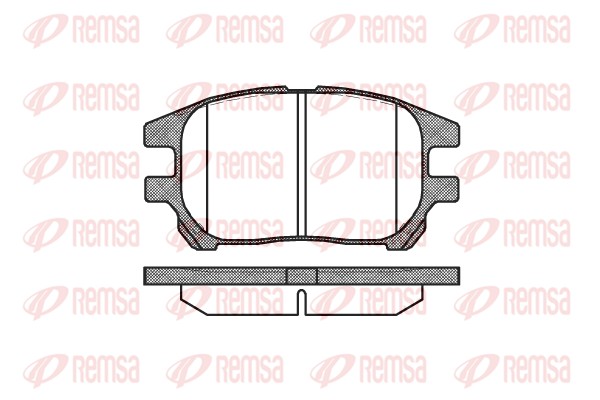 Колодки гальмівні дискові LEXUS RX (MCU15) 3.0 1998.01-2003.05 REMSA (0972.00) Remsa фото 2