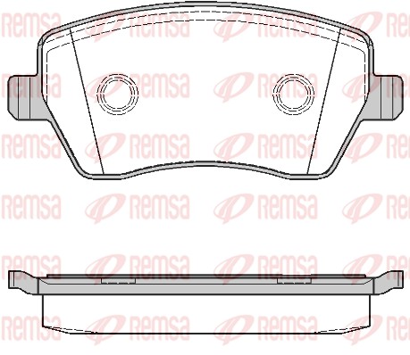 Колодки гальмівні дискові NISSAN NOTE (E11, NE11) 1.6 2005.01-2013.08 REMSA (0987.00) Remsa фото 2