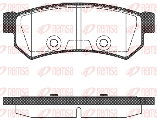 Колодки гальмівні дискові CHEVROLET LACETTI ЛІФТБЕК (J200) 1.6 2003.03-2013.03 REMSA (1048.10) Remsa фото 2
