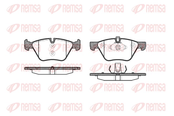 Колодки гальмівні дискові BMW 5 (F10) 2.0 2009.01-2016.10 REMSA (1052.00) Remsa фото 2