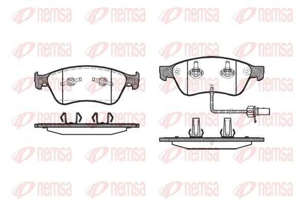 Колодки гальмівні дискові AUDI A6 C6 (4F2) 3.0 2004.04-2011.08 REMSA (1056.02) Remsa фото 2