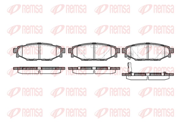 Колодки гальмівні дискові SUBARU FORESTER (SJ_) 2.5 2012.11- REMSA (1136.01) Remsa фото 2