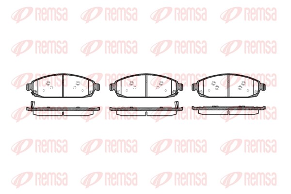 Колодки гальмівні дискові JEEP GRAND CHEROKEE III (WH, WK) 3.0 2004.10-2011.10 REMSA (1173.02) Remsa фото 2