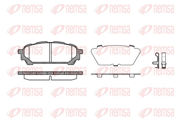 Колодки гальмівні дискові SUBARU FORESTER (SG_) 2.5 2002.02-2012.12 REMSA (1176.01) Remsa фото 2