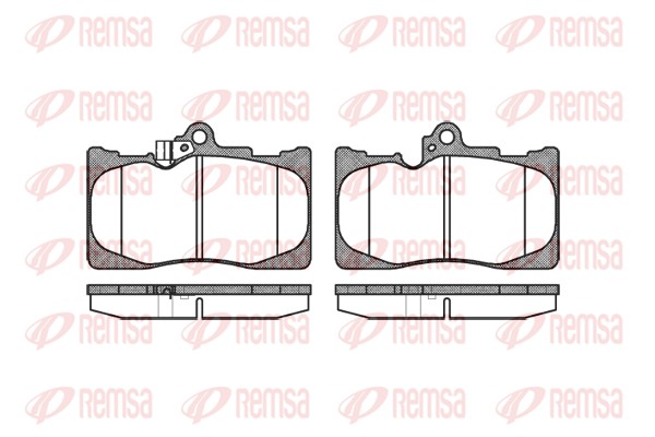 Колодки гальмівні дискові TOYOTA RAV 4 IV (_A4_) 2.5 2012.12- REMSA (1180.02) Remsa фото 2