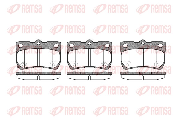 Колодки гальмівні дискові LEXUS GS (_S19_) 3.0 2005.01-2012.12 REMSA (1181.02) Remsa фото 2