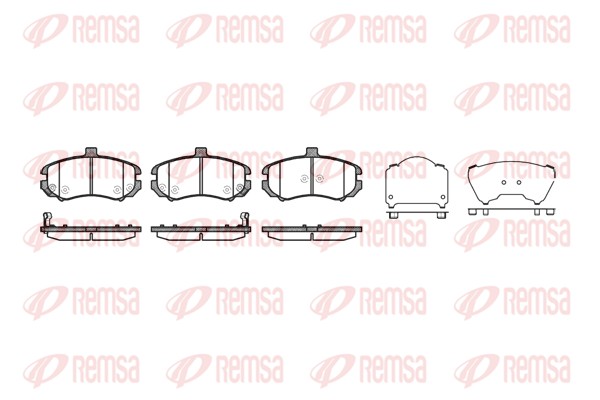 Колодки гальмівні дискові HYUNDAI ELANTRA III ЛІФТБЕК (XD) 1.6 2000.03-2006.09 REMSA (1194.02) Remsa фото 2