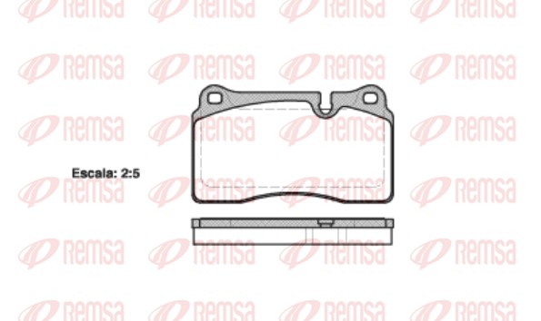 Колодки гальмівні дискові LAND ROVER RANGE ROVER III (L322) 4.2 2002.03-2012.12 REMSA (1200.10) Remsa фото 2