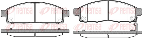 Колодки гальмівні дискові MITSUBISHI PAJERO SPORT II (KH_, KG_) 2.5 2008.01- REMSA (1242.01) Remsa фото 2