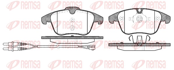 Колодки гальмівні дискові PEUGEOT 508 I (8D_) 1.6 2010.11-2018.12 REMSA (1249.01) Remsa фото 2