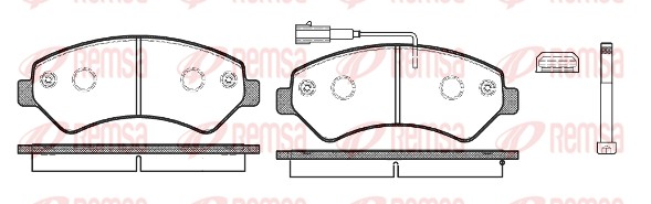 Колодки гальмівні дискові FIAT DUCATO ФУРГОН (250_) 2.2 2006.07- REMSA (1275.12) Remsa фото 2
