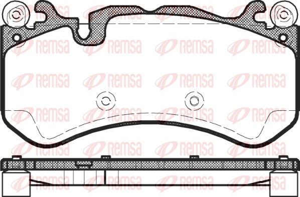 Колодки гальмівні дискові MB S-CLASS (W221) 5.5 2005.09-2013.12 REMSA (1300.00) Remsa фото 2