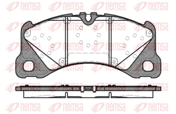 Колодки гальмівні дискові PORSCHE MACAN (95B) 3.0 2014.02- REMSA (1345.40) Remsa фото 2