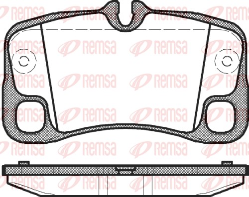 Колодки гальмівні дискові PORSCHE 911 (997) 3.6 2004.07-2013.12 REMSA (1369.00) Remsa фото 2