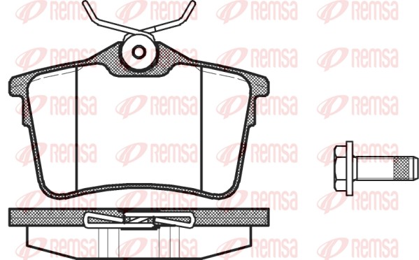 Колодки гальмівні дискові CITROEN BERLINGO ПЛАТФОРМА/ШАСІ (B9) 1.6 2008.04- REMSA (1382.00) Remsa фото 2