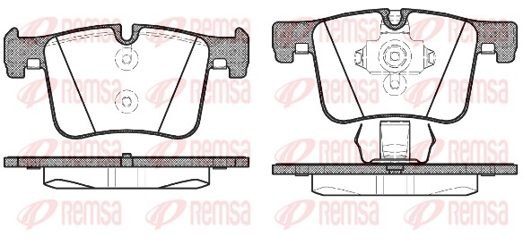 Колодки гальмівні дискові BMW X3 (F25) 2.0 2010.09-2017.08 REMSA (1457.00) Remsa фото 2