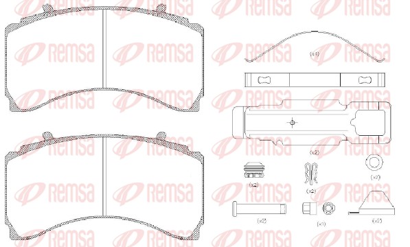 Гальмівні колодки RS JCA1479.80 для MERCEDES-BENZ ANTOS 1848 L