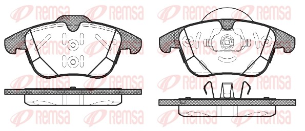 Колодки гальмівні дискові LAND ROVER RANGE ROVER EVOQUE (L538) 2.0 2011.06-2019.12 REMSA (1482.00) Remsa фото 2