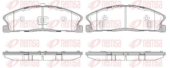 Колодки гальмівні дискові FORD USA EXPLORER (U5_) 3.5 2010.10- REMSA (1495.00) Remsa фото 2