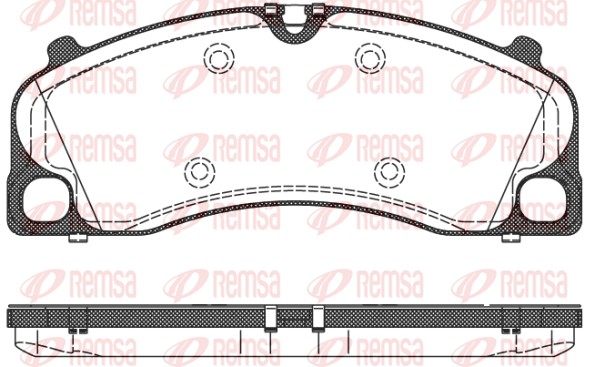 Колодки гальмівні дискові PORSCHE 718 BOXSTER (982) 2.0 2016.04- REMSA (1509.00) Remsa фото 2
