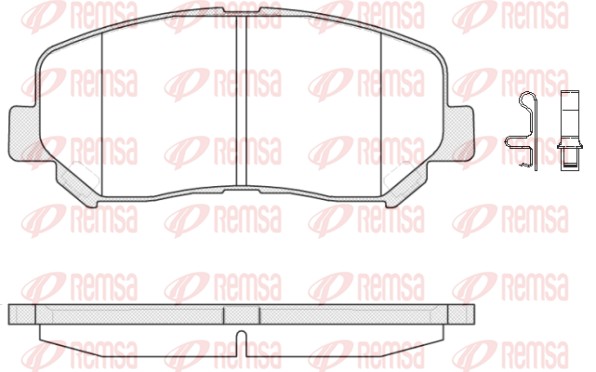 Колодки гальмівні дискові MAZDA CX-5 (KE, GH) 2.5 2011.11-2017.02 REMSA (1513.02) Remsa фото 2