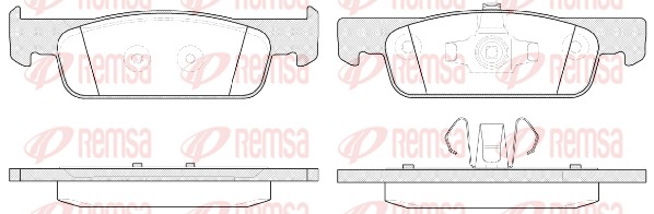 Колодки гальмівні дискові RENAULT SANDERO/STEPWAY II (B8_) 1.5 2013.11- REMSA (1540.00) Remsa фото 2