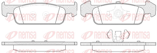 Колодки гальмівні дискові RENAULT LOGAN/STEPWAY II (L8_) 1.2 2012.09- REMSA (1540.10) Remsa фото 2