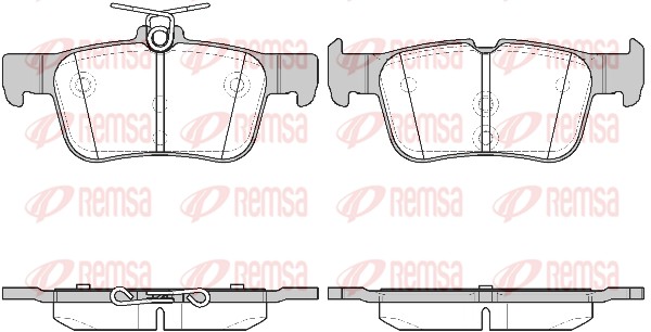 Колодки гальмівні дискові FORD MONDEO V TURNIER (CF) 1.5 2014.09- REMSA (1551.42) Remsa фото 2