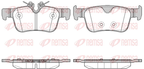 Колодки гальмівні дискові VOLVO S90 II (234) 2.0 2016.01- REMSA (1551.10) Remsa фото 2