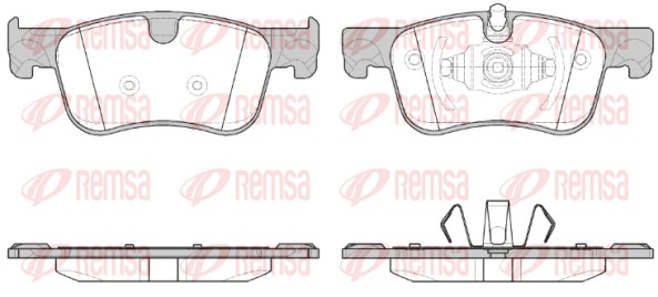 Колодки гальмівні дискові CITROEN C4 GRAND PICASSO II (DA_, DE_) 1.6 2013.06- REMSA (1580.00) Remsa фото 2