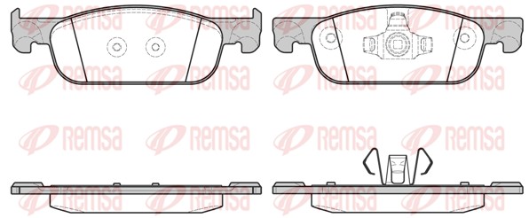 Колодки гальмівні дискові RENAULT SANDERO/STEPWAY II (B8_) 1.5 2013.11- REMSA (1718.00) Remsa фото 2