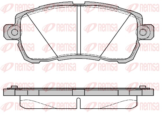 Колодки гальмівні дискові (комплект 4 шт) FORD KA+ III (UK, FK) 1.2 2016.06- REMSA (1728.00) Remsa фото 2
