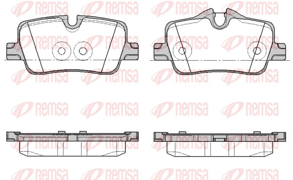 Колодки гальмівні дискові (комплект 4 шт) BMW 3 (G20, G80, G28) 2.0 2018.11- REMSA (1873.00) Remsa фото 2