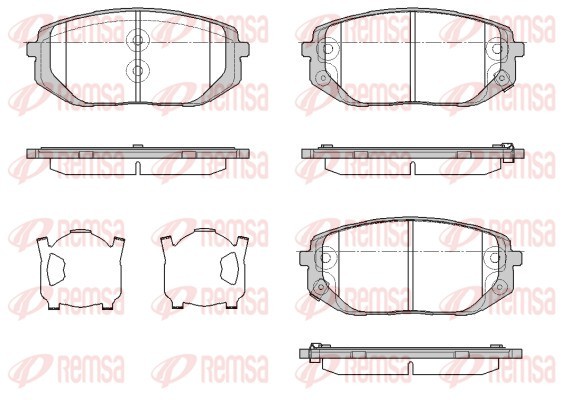 Колодки гальмівні дискові (комплект 4 шт) HYUNDAI IONIQ 5 NE) EV 05/2021-,TUCSON NX4E, NX4A) 11/2020- REMSA (1957.02) Remsa фото 2