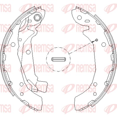 Колодки гальмівні барабанні HYUNDAI TUCSON (JM) 2.0 2004.06- REMSA (4197.00) Remsa фото 2