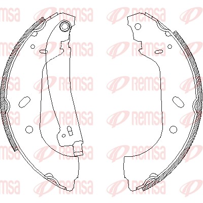 Колодки гальмівні барабанні PEUGEOT EXPERT ФУРГОН (222) 1.9 1995.07-2008.03 REMSA (4417.01) Remsa фото 2