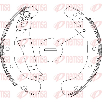 Колодки гальмівні барабанні OPEL ZAFIRA A МІНІВЕН (T98) 1.8 1999.04-2005.06 REMSA (4422.00) Remsa фото 2
