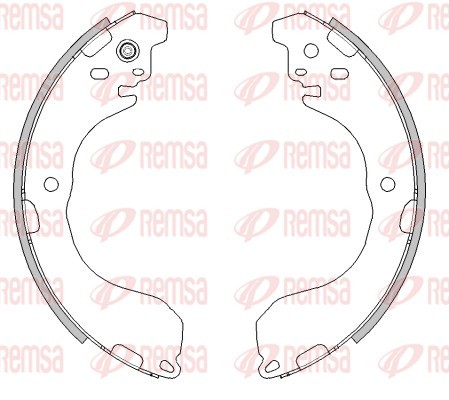 Колодки гальмівні барабанні NISSAN JUKE (F15) 1.6 2010.06-2019.12 REMSA (4471.00) Remsa фото 2