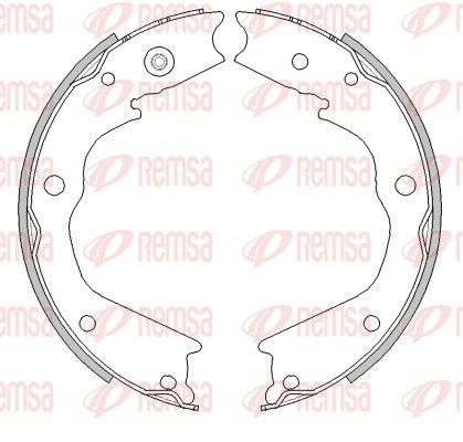 Колодки гальмівні барабанні (комплект 4 шт) ACURA MDX (YD2) 3.7 2006.04- REMSA (4482.00) Remsa фото 2