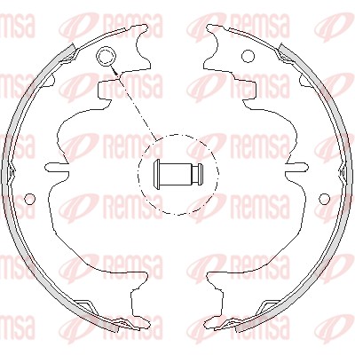 Колодки гальмівні барабанні TOYOTA LAND CRUISER PRADO (_J12_) 4.0 2002.09-2010.12 REMSA (4727.00) Remsa фото 2