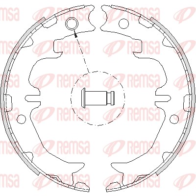 Колодки гальмівні барабанні TOYOTA RAV 4 III (_A3_) 2.0 2005.06-2014.08 REMSA (4742.00) Remsa фото 2