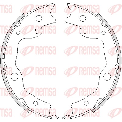 Колодки гальмівні барабанні NISSAN LEAF (ZE0) 2010.11- REMSA (4752.00) Remsa фото 2