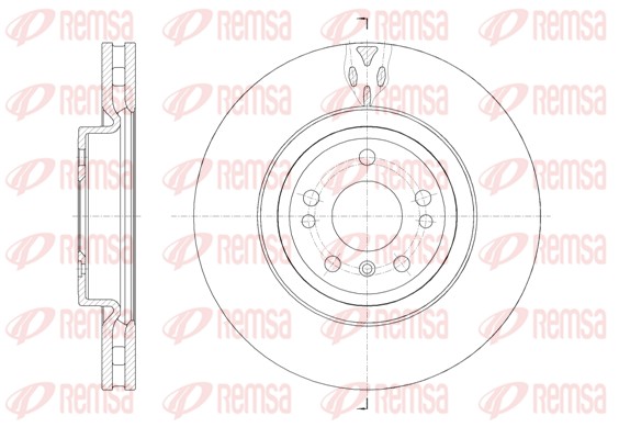 Диск гальмівний MB M-CLASS (W166) 3.0 2011.06-2015.12 REMSA (61576.10) Remsa фото 2