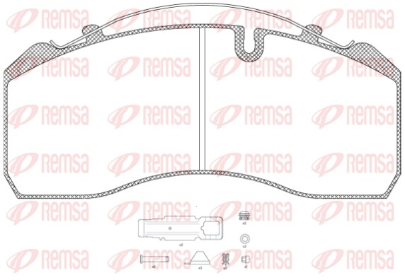 Гальмівні колодки RS JCA0814.80 для MERCEDES-BENZ ATEGO 3 1323 LS