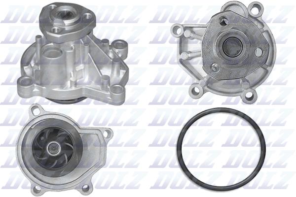 Помпа водяна SKODA FABIA 1.2I 8/1999->12/2007 / VW POLO VIII 1.2I 2005/4->5/20 DOLZ (A207) Dolz фото 2