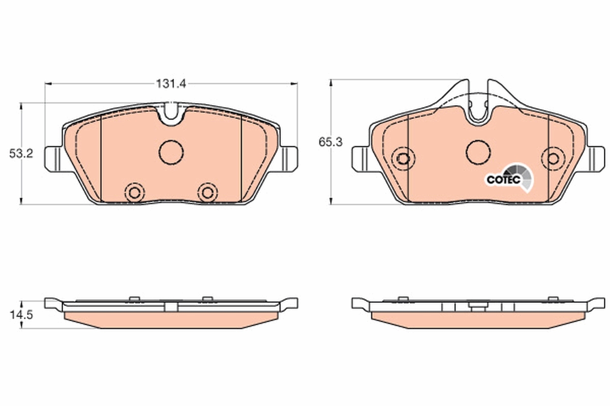 Колодки гальмівні дискові BMW I3 (I01) 0.6 2013.08- TRW (GDB2038) TRW фото 2