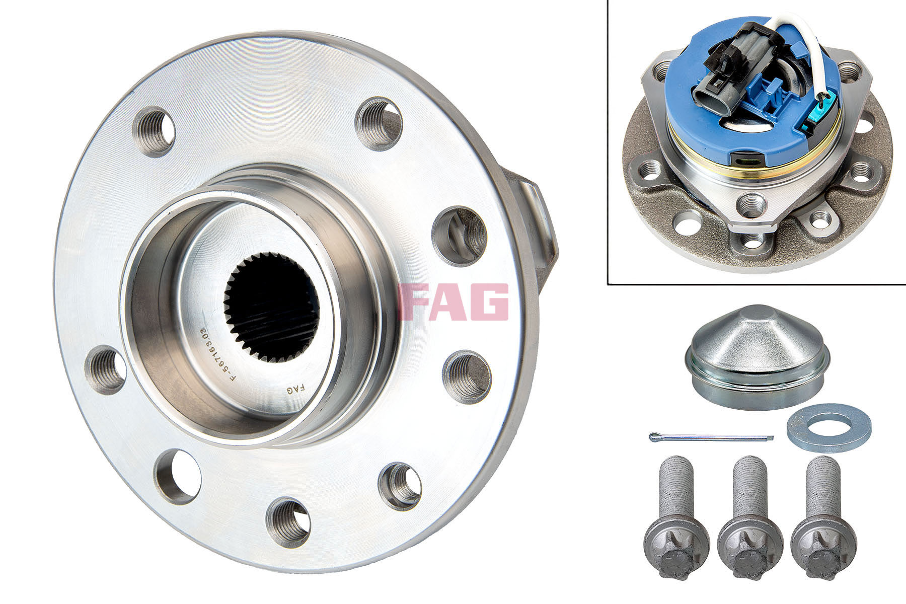 Маточина колеса в зборі OPEL ASTRA G CLASSIC (T98) - 1.4 16V (F69) (2004.03 - 2009.07) FAG (713 6440 60) FAG фото 2