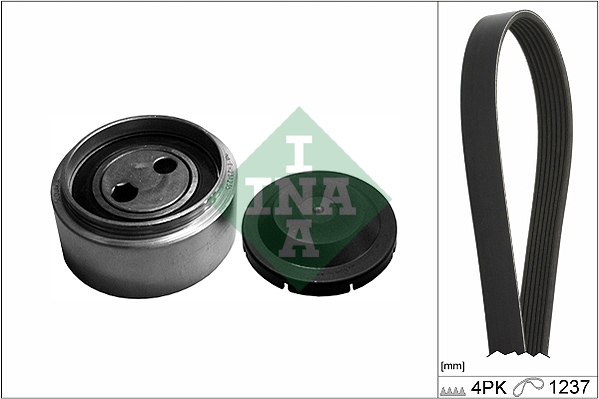 Комплект ремня генератора VW Passat 2.5 TDI 98-05 (4PK1237) фото 11