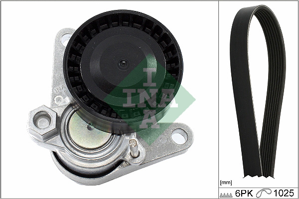 Комплект ремня генератора VW Caddy IV 2.0 TDI 15- (6PK1025) фото 6